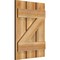 Ekena Millwork Spaced Board-n-Batten Shutters w/Z-Bar, Rough Sawn Western Red Cedar, 17 1/8W x 23H, PR RBS06Z17X023RWR - alternate 4